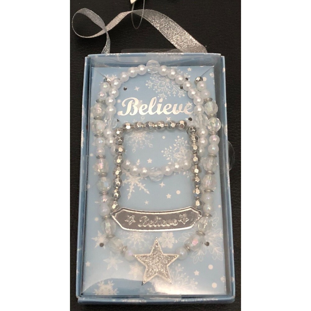 Girls Believe Necklace and Bracelet Set NIB